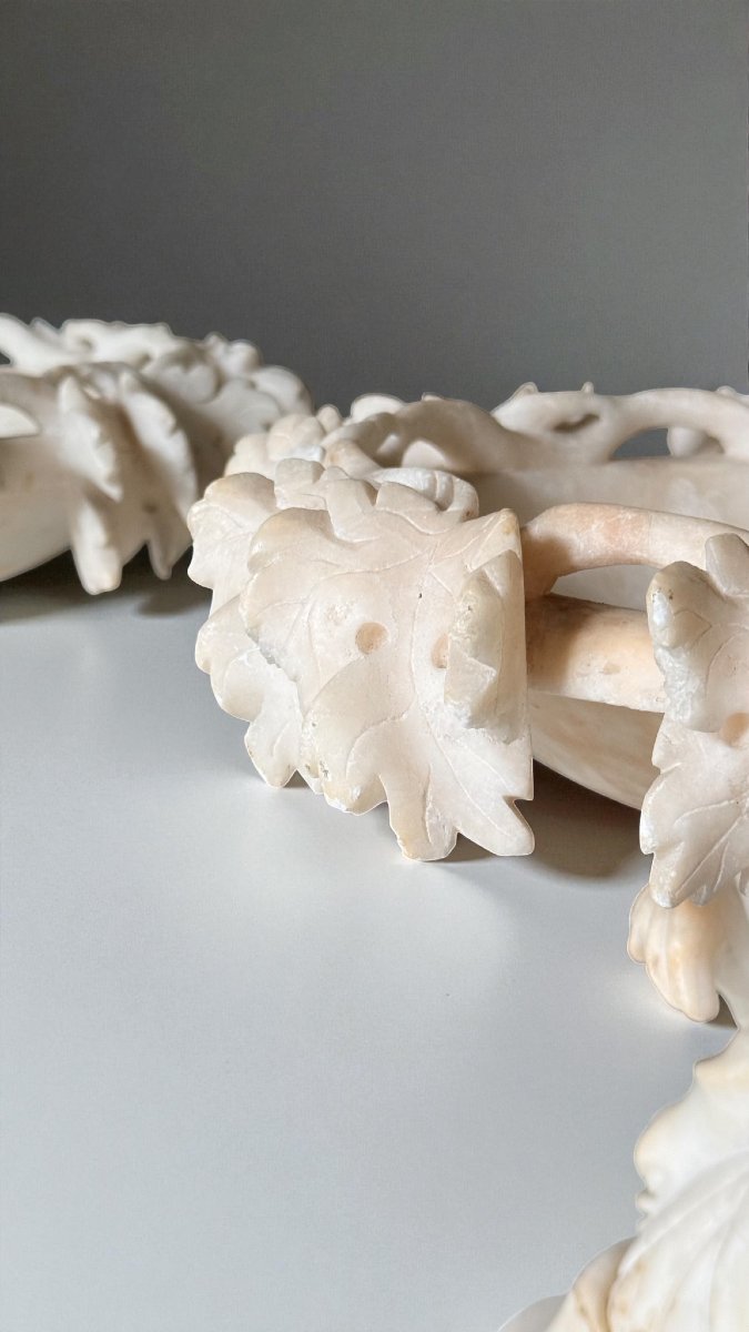 Coppia di Vasi scolpiti in Marmo -photo-4