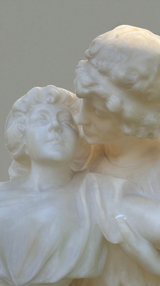 Gruppo scultoreo Coppia di Fanciulli Innamorati che Danzano, Marmo -photo-8