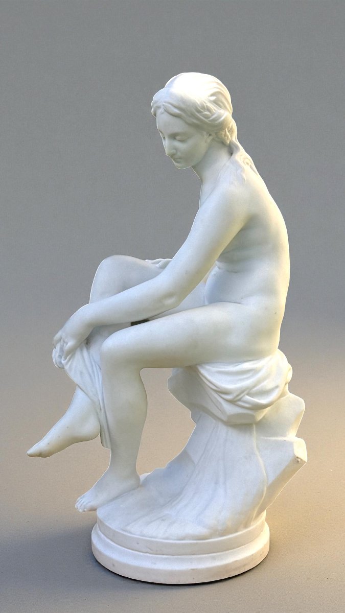 Statua raffigurante una Bagnante Nuda, Marmo Carrara -photo-3