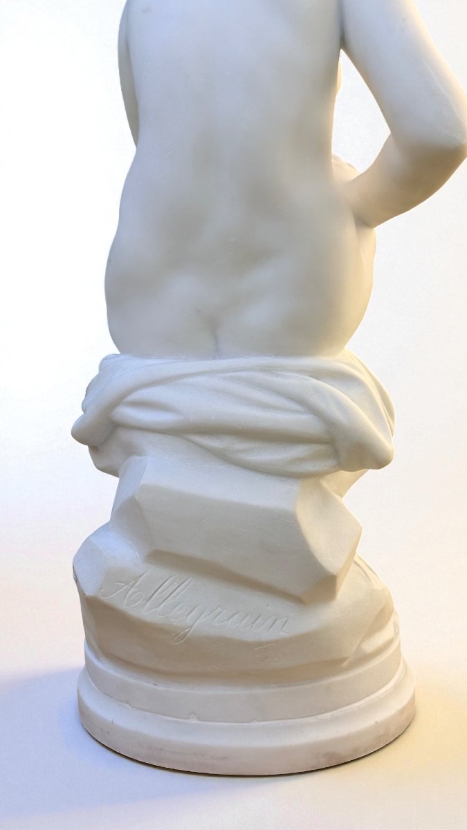 Statua raffigurante una Bagnante Nuda, Marmo Carrara -photo-1
