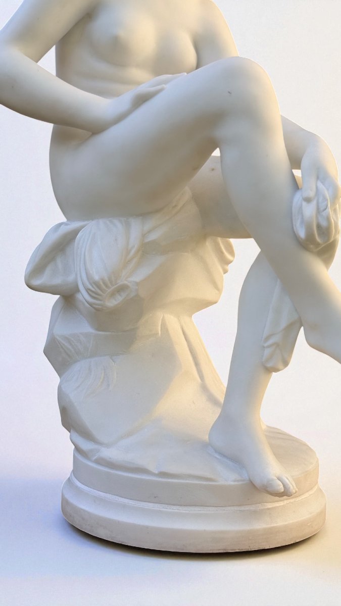 Statua raffigurante una Bagnante Nuda, Marmo Carrara -photo-6