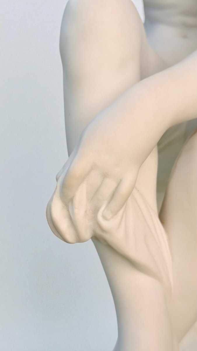 Statua raffigurante una Bagnante Nuda, Marmo Carrara -photo-7