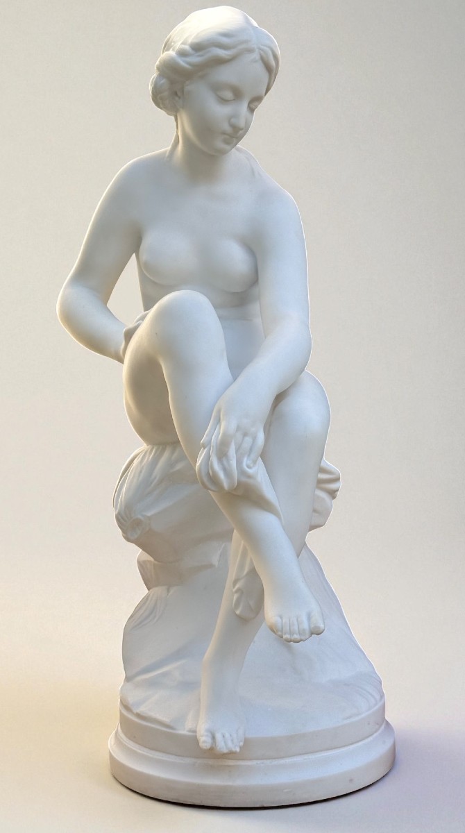 Statua raffigurante una Bagnante Nuda, Marmo Carrara 