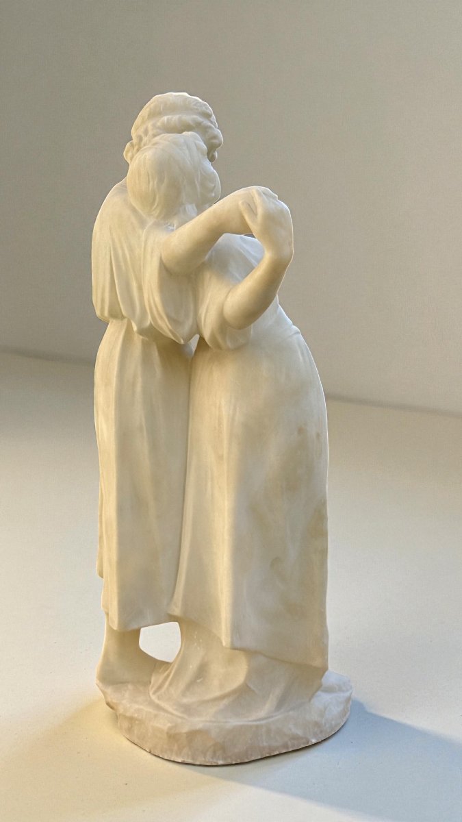 Gruppo scultoreo raffigurante due bambini danzanti Marmo-photo-7