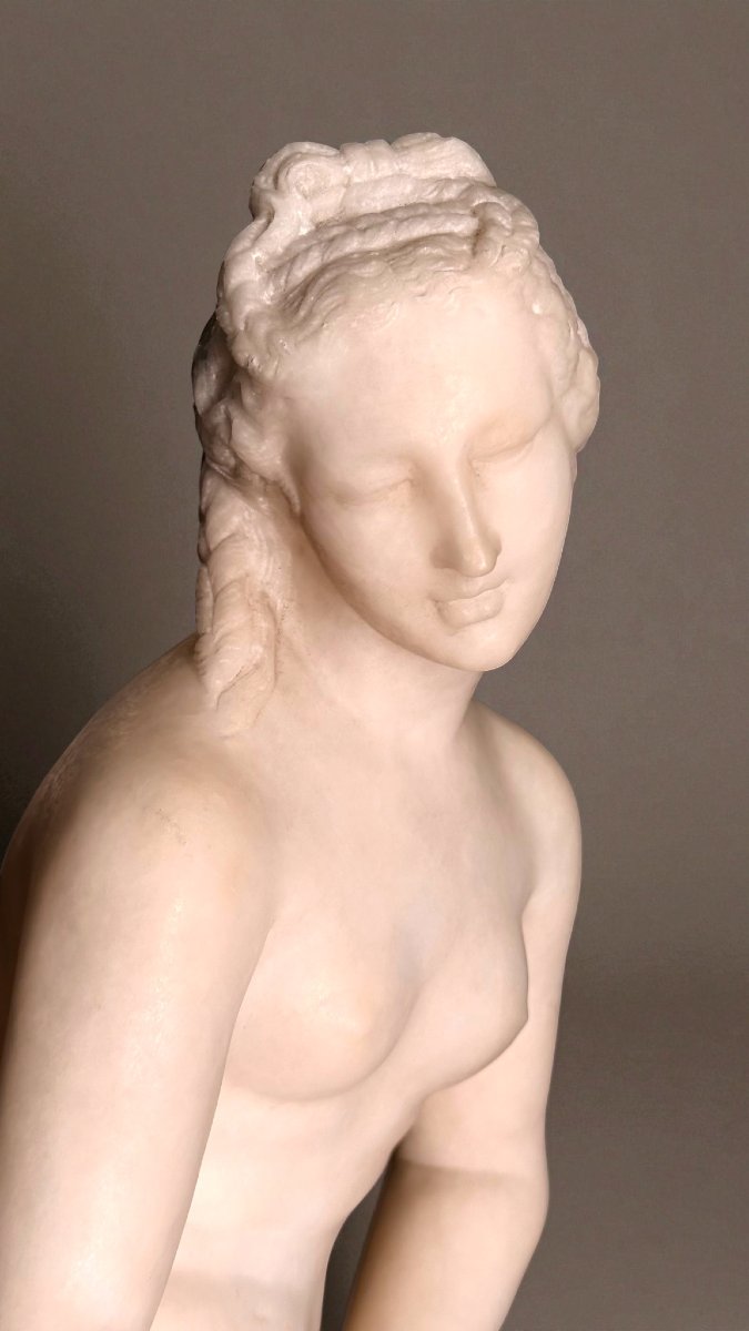 Statua Bagnante Nuda in Marmo Carrara -photo-8