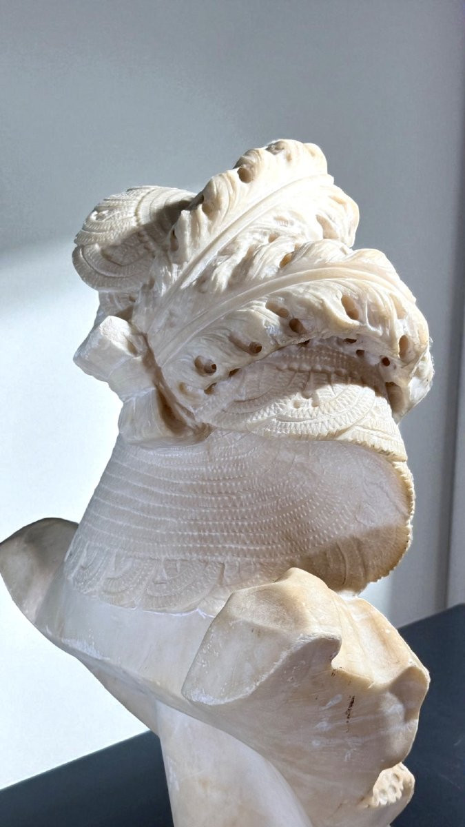 Busto raffigurante una Dama sorridente Marmo -photo-6