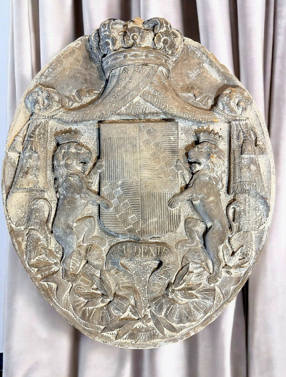 Stemma dei Principi di Vendimiglia in Marmo Carrara -photo-4