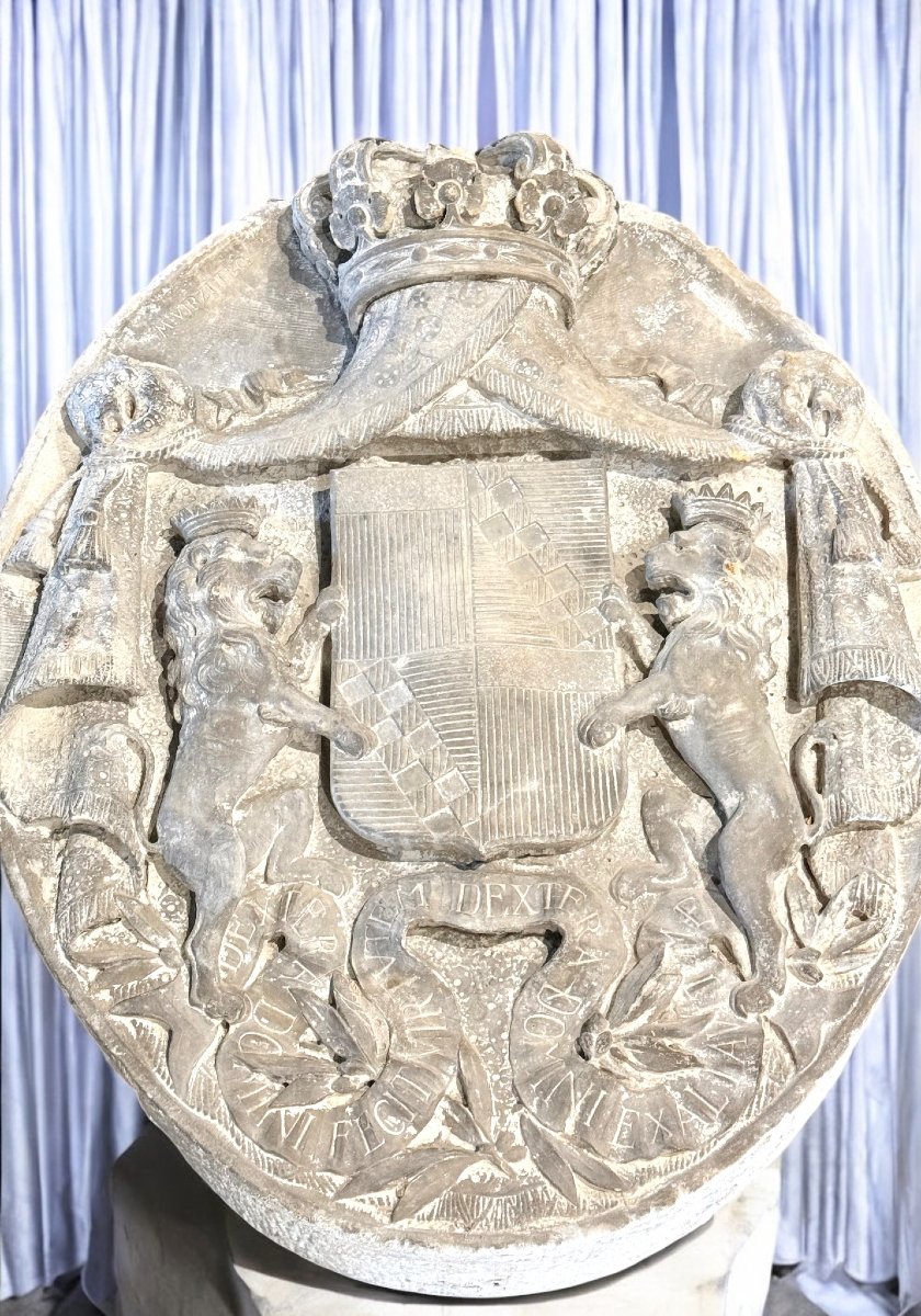 Stemma dei Principi di Vendimiglia in Marmo Carrara -photo-6