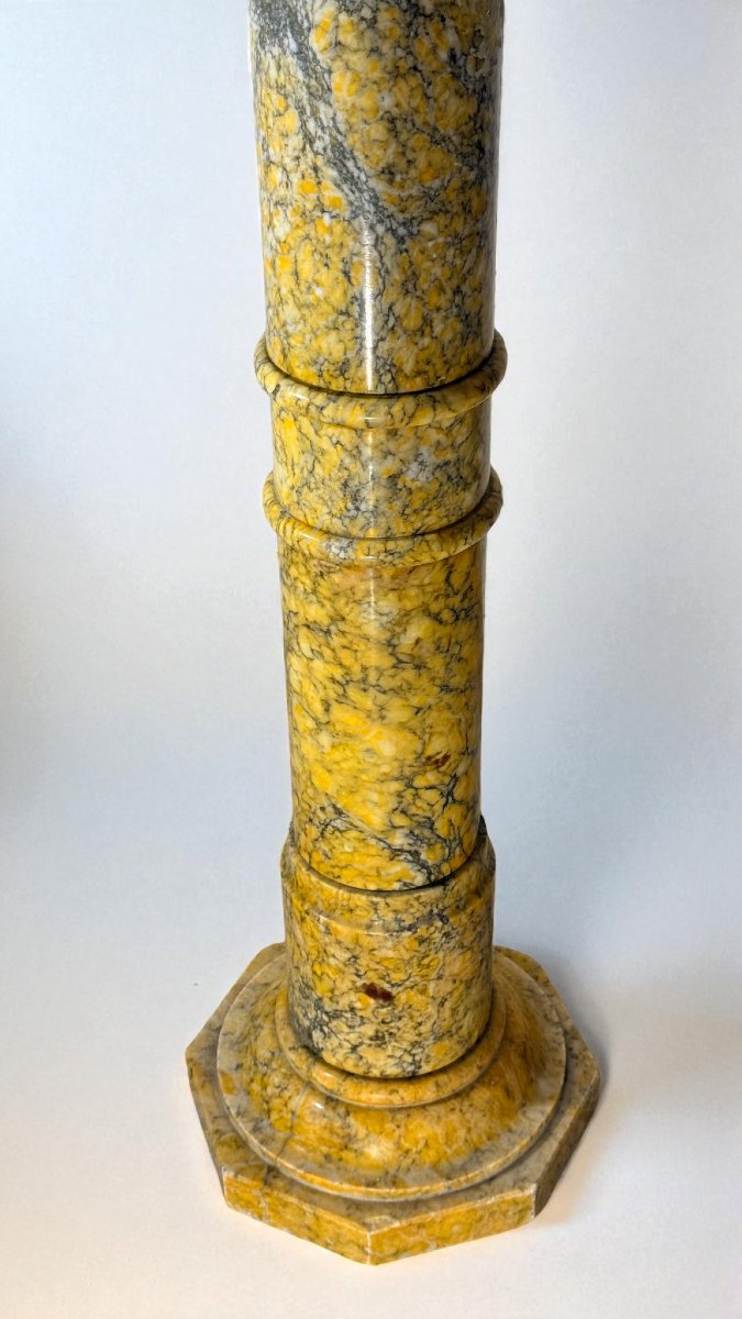 Capitello in Marmo Giallo Arabescato -photo-4