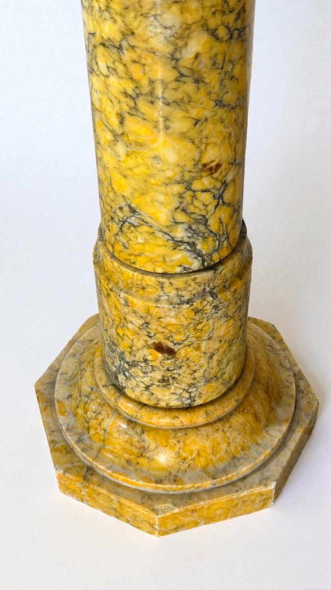 Capitello in Marmo Giallo Arabescato -photo-5