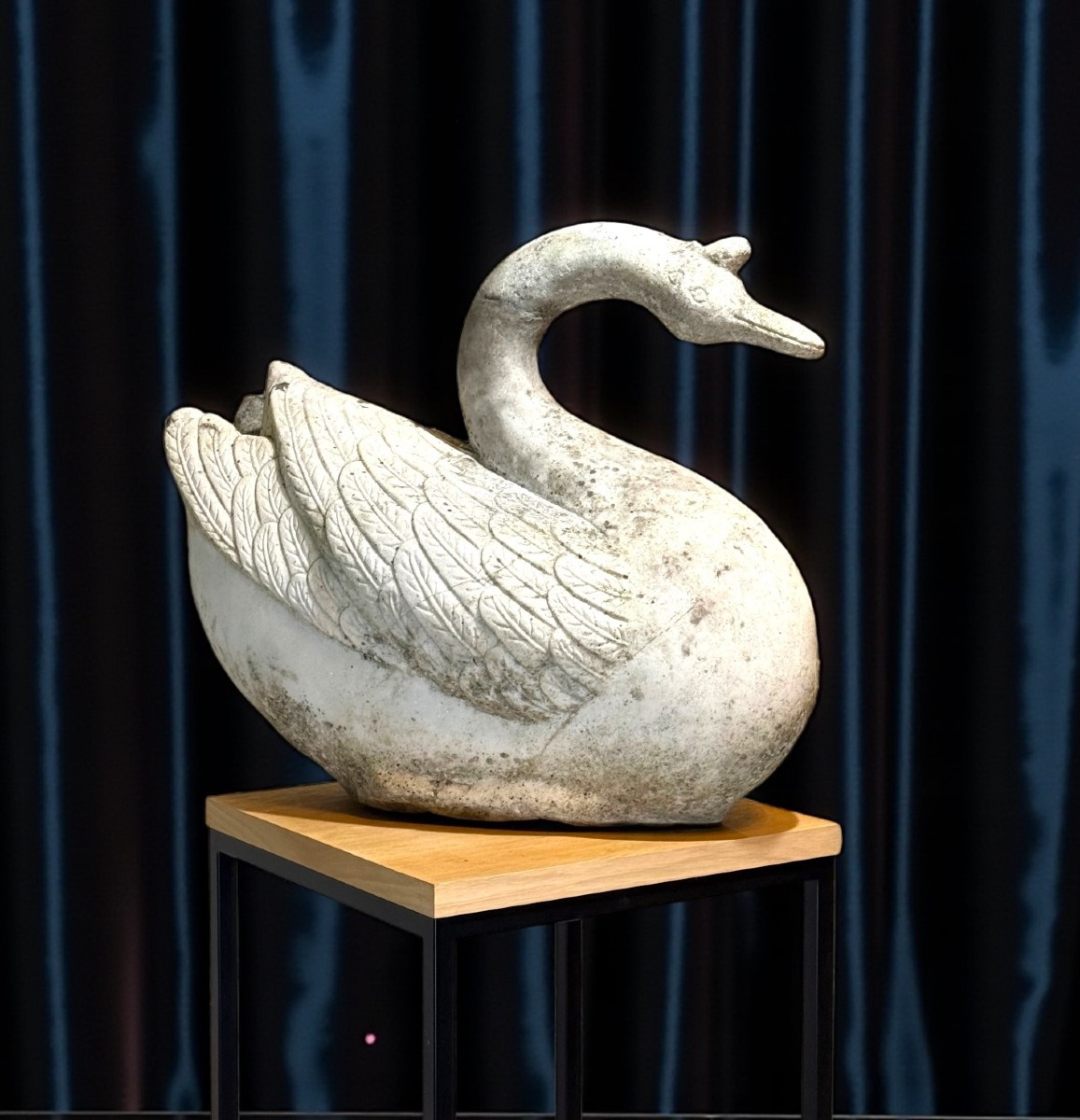 Cigno in Marmo bianco di Carrara 