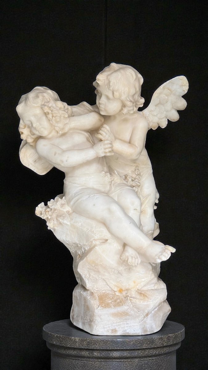 Statua raffigurante una coppia di Cherubini -photo-2