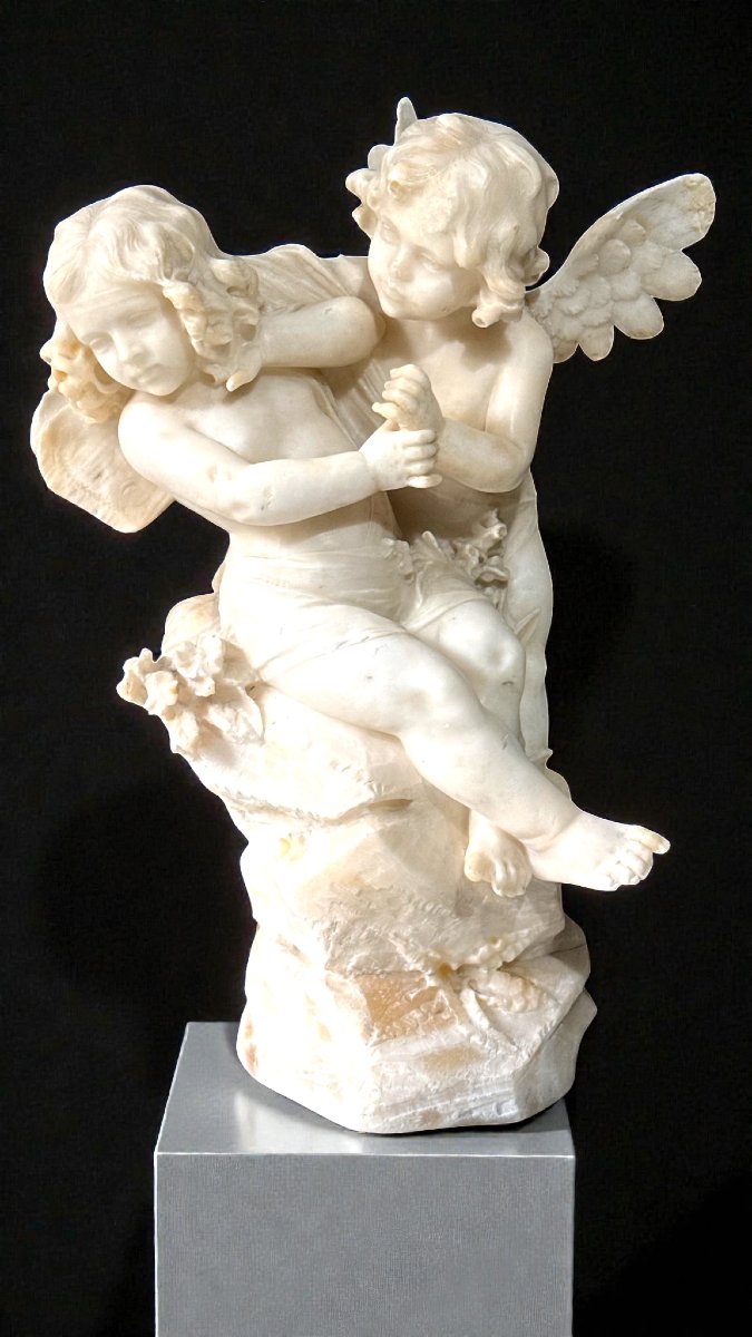 Statua raffigurante una coppia di Cherubini -photo-4