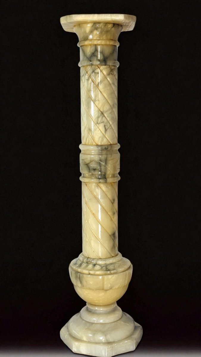 Colonna in Marmo Giallo Arabescato -photo-2