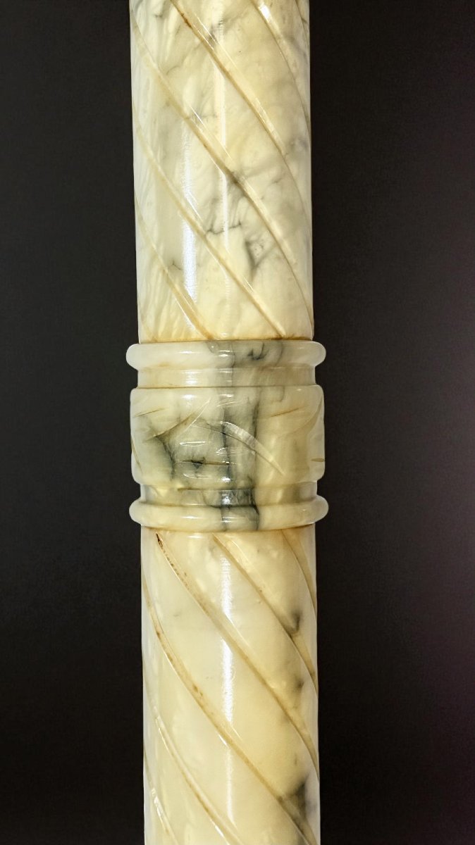 Colonna in Marmo Giallo Arabescato -photo-3