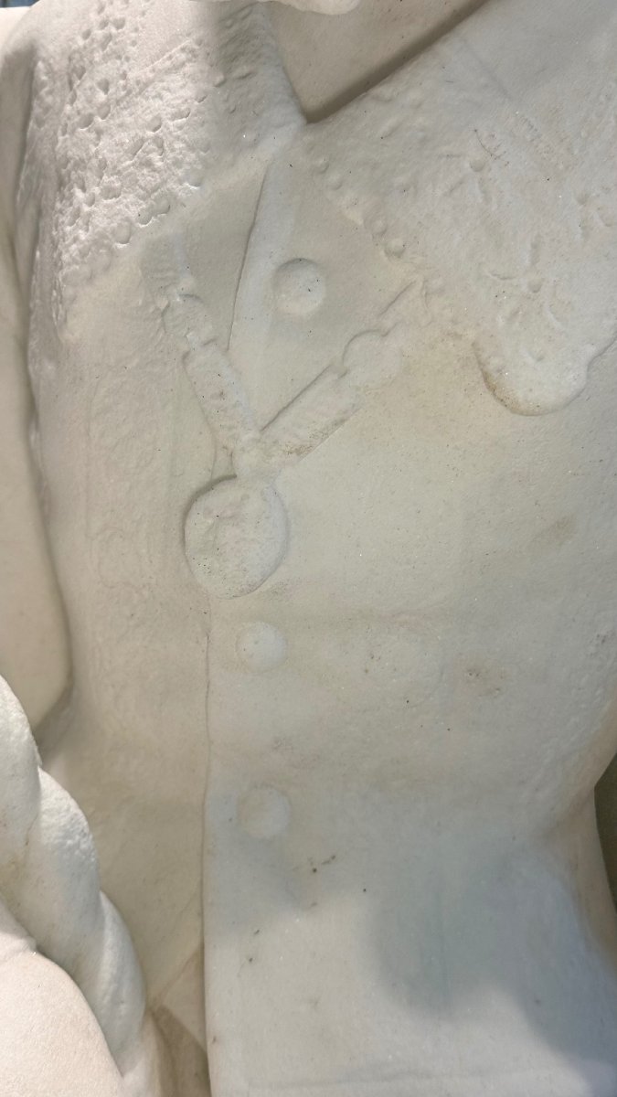 Statua raffigurante ROMEO E GIULIETTA in Marmo Bianco Statuario di Carrara -photo-7