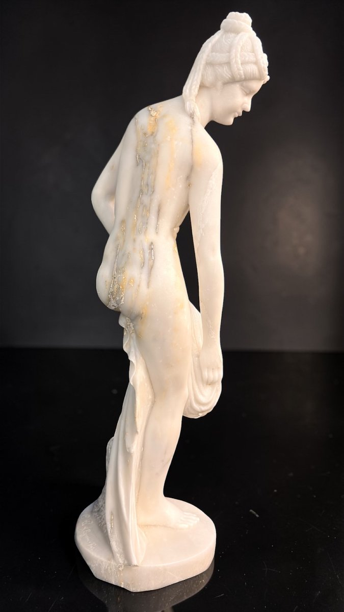 Statua raffigurante una Bagnante nuda, Marmo -photo-4