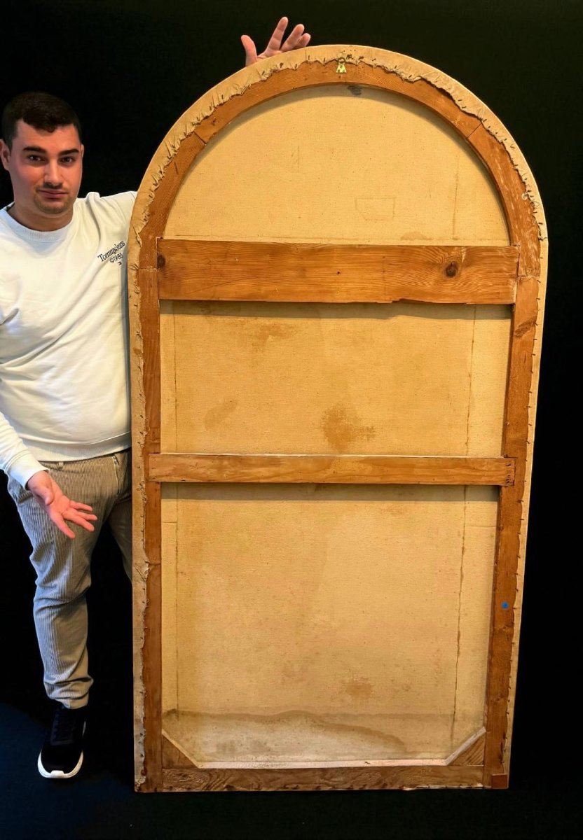 Dipinto antico raffigurante Cristo che appare al Re di Francia-photo-2