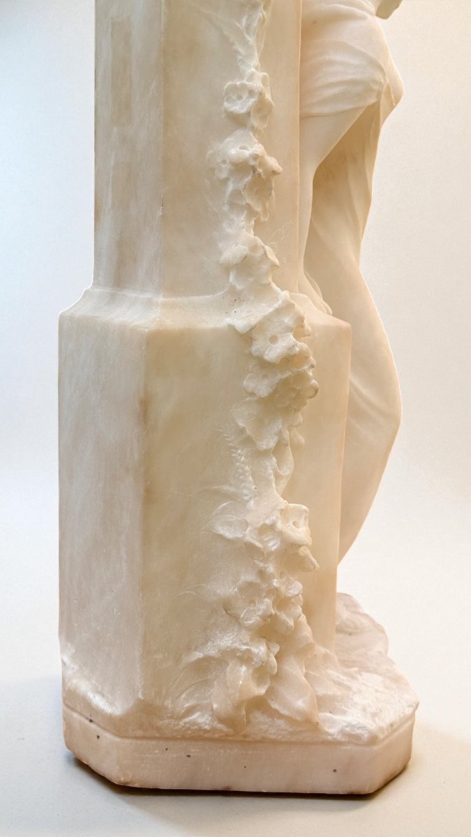 Coppia di Fanciulli Innamorati Marmo e Bronzo -photo-2