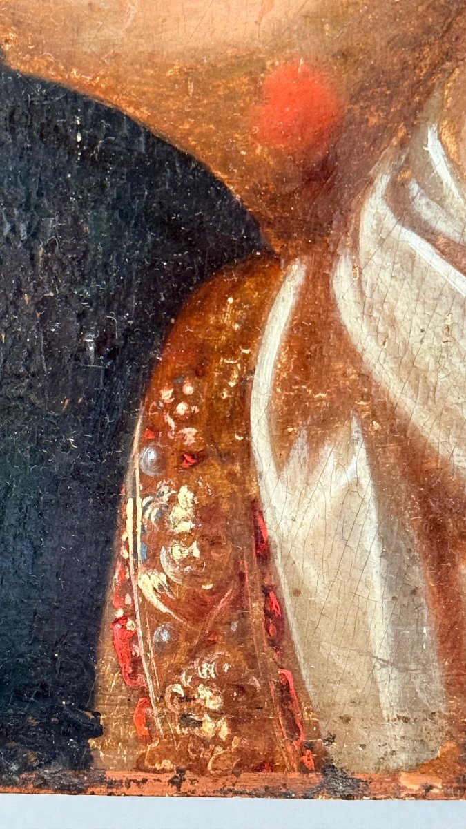 Dipinto raffigurante Maria Maddalena, olio su Tavola, XVI secolo -photo-6