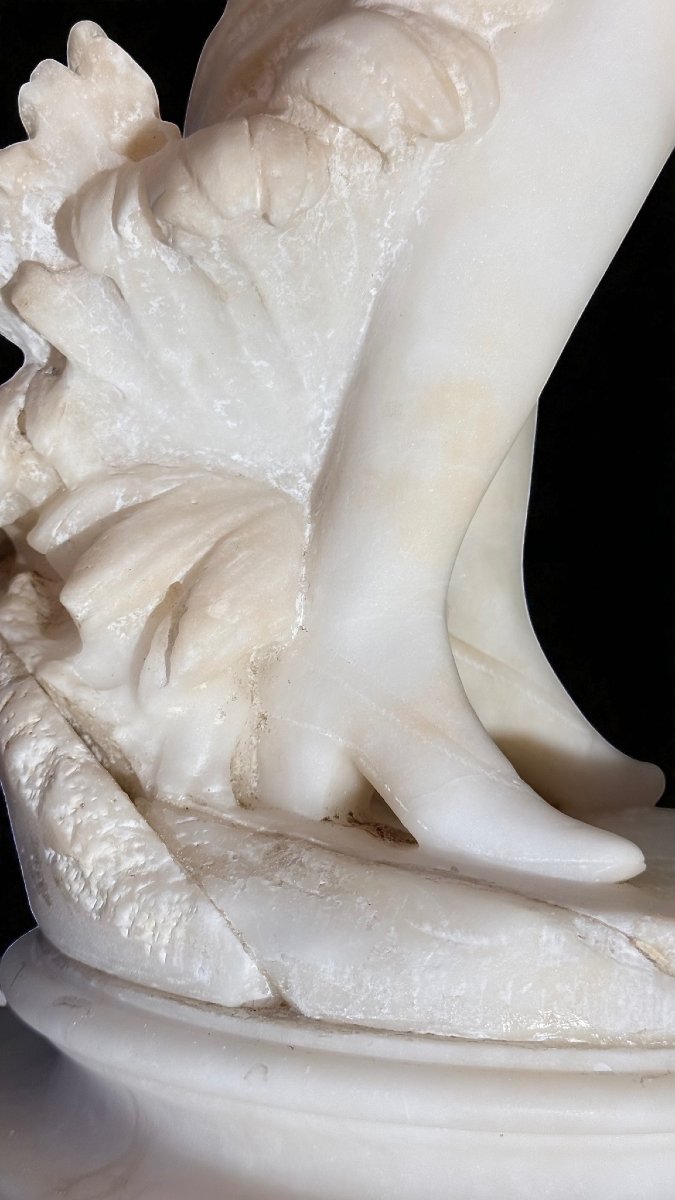 Statua raffigurante Colombina in Marmo Bianco di Carrara -photo-6
