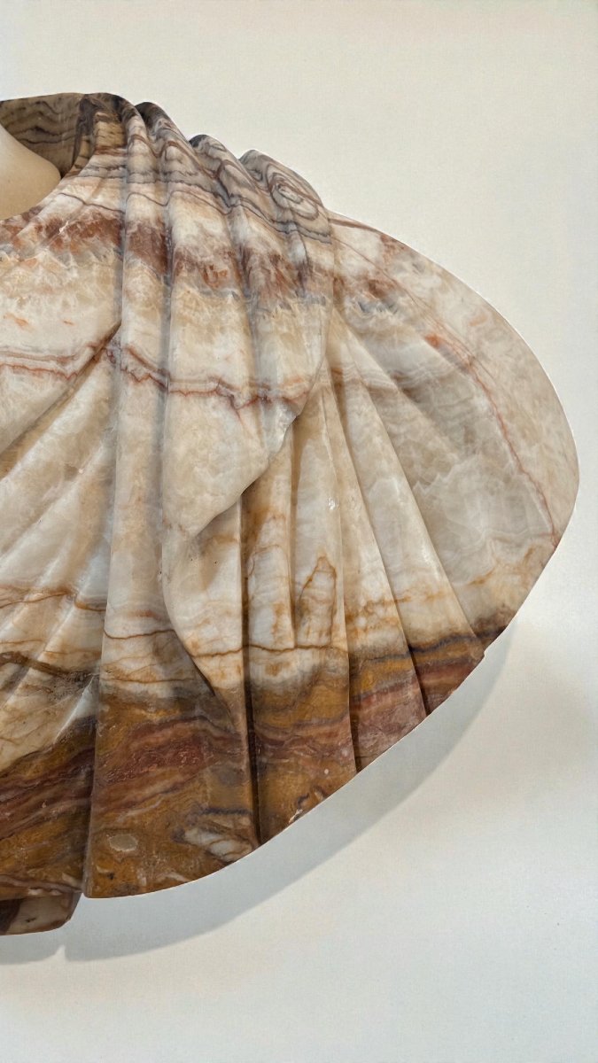 Busto Monumentale Imperatore Romano in Marmi Rari -photo-7