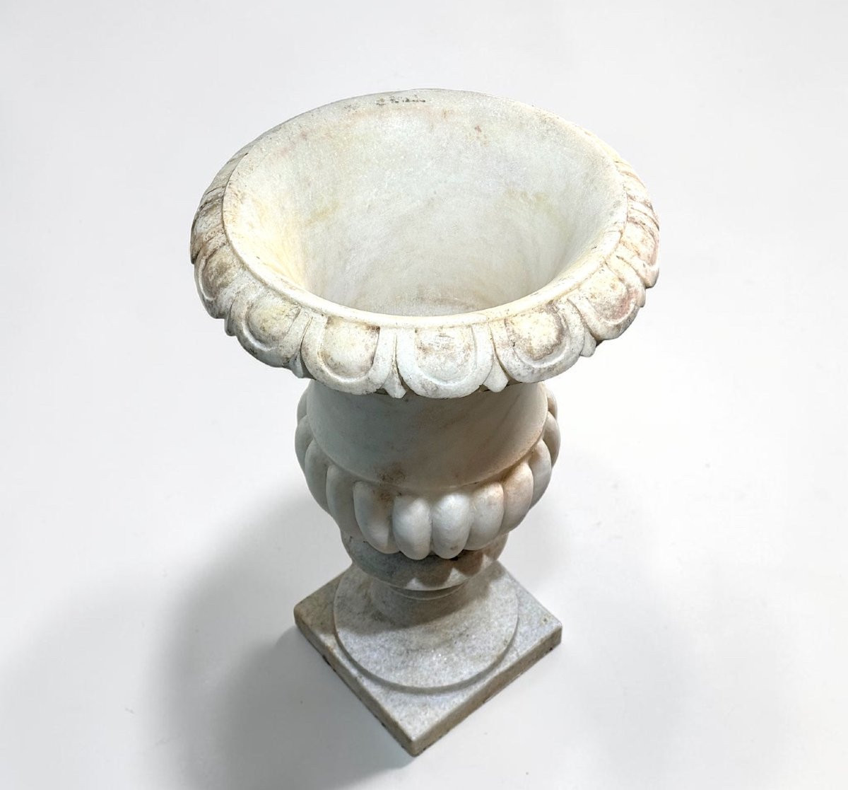 Coppia di Vasi Medicei in Marmo Bianco statuario di Carrara -photo-8