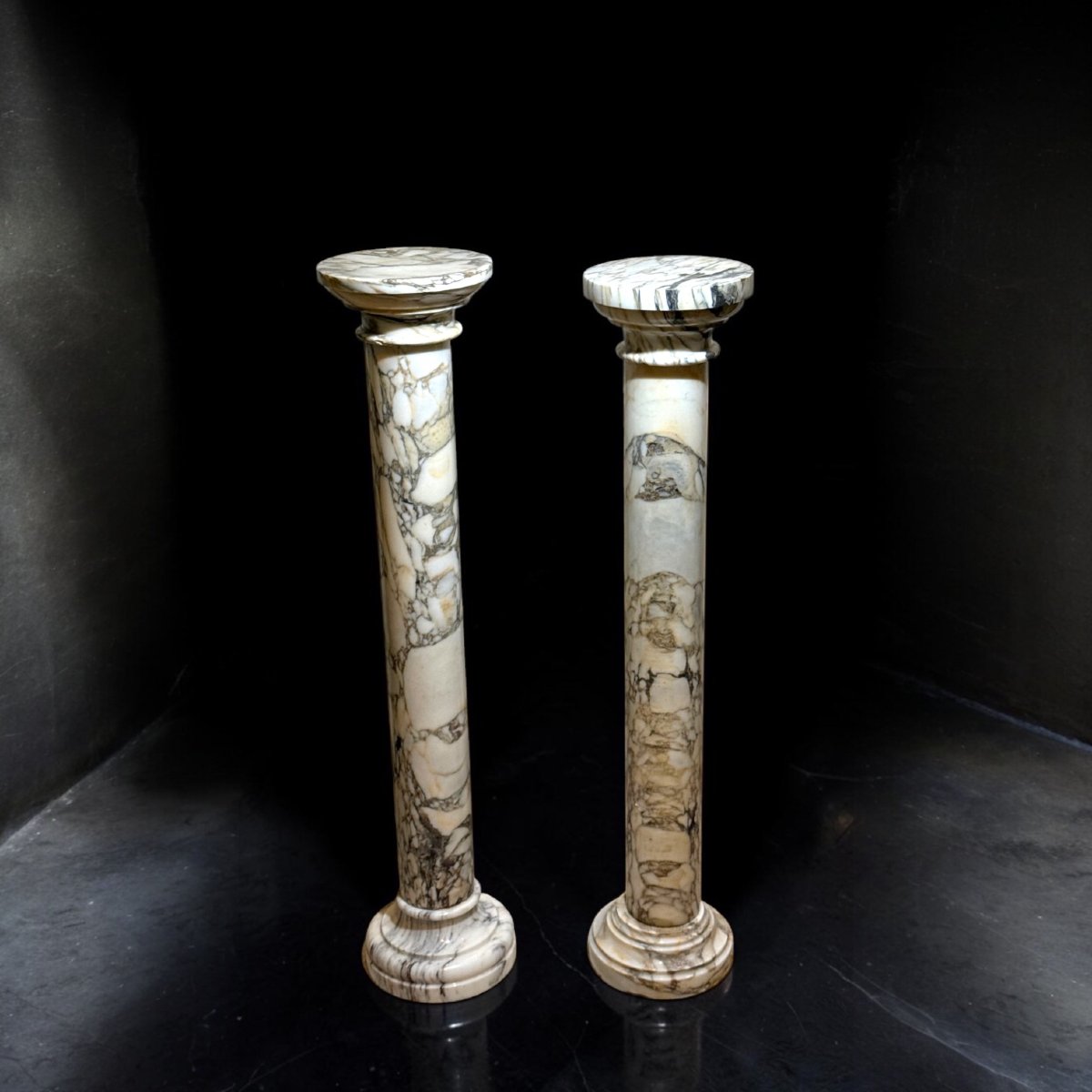 Coppia di Colonne in Marmo Calacatta Oro -photo-6