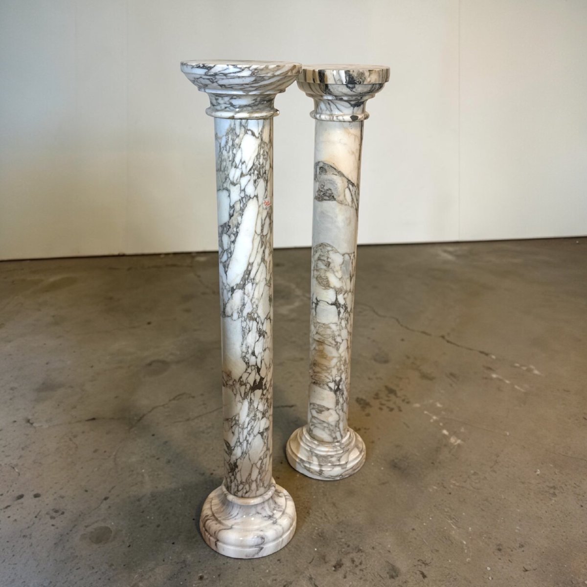 Coppia di Colonne in Marmo Calacatta Oro -photo-7