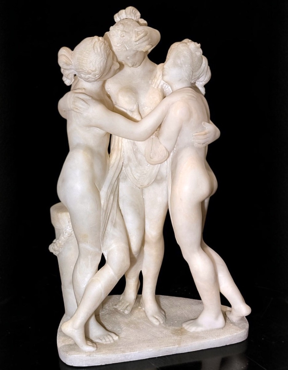Gruppo scultoreo raffigurante Le Tre Grazie, tratte da Antonio Canova 