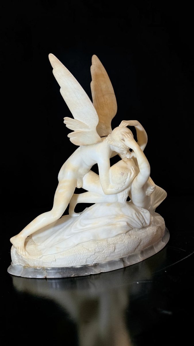 Gruppo scultoreo raffigurante Amore e Psiche, da Canova, Marmo-photo-2