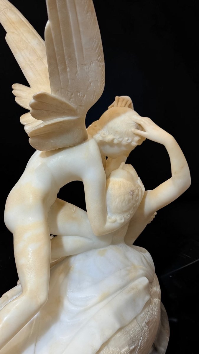Gruppo scultoreo raffigurante Amore e Psiche, da Canova, Marmo-photo-4