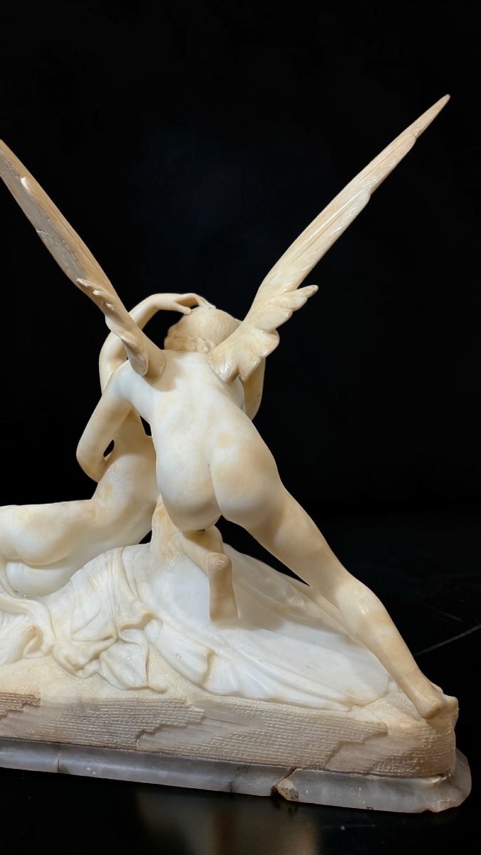 Gruppo scultoreo raffigurante Amore e Psiche, da Canova, Marmo-photo-5