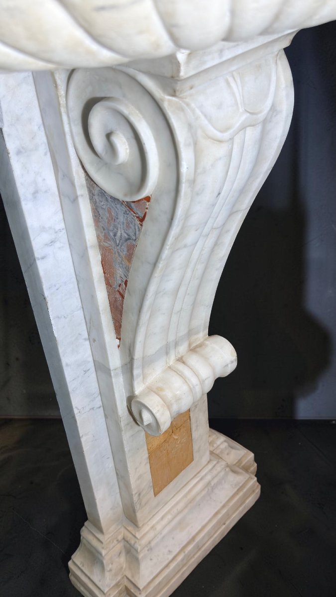 Fontana a conchiglia in Marmi Rari XVI° secolo -photo-2