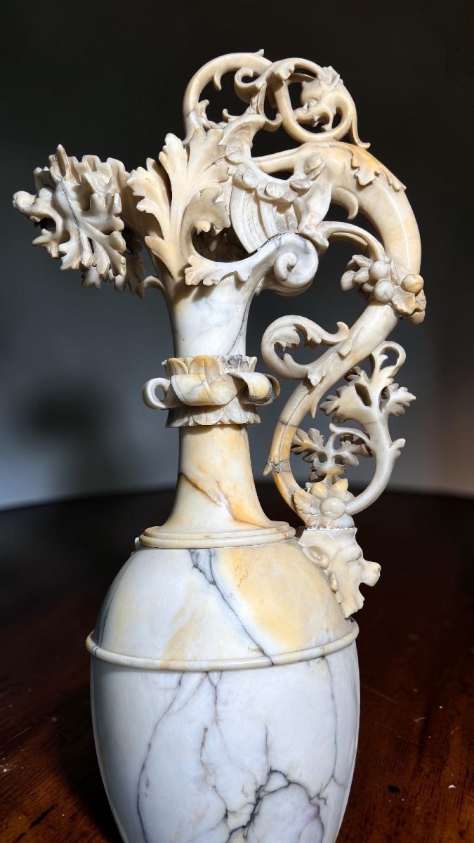 Vaso con figura allegorica di Baccante Marmo-photo-6