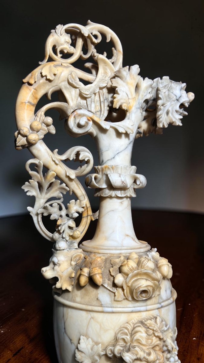 Vaso con figura allegorica di Baccante Marmo-photo-7