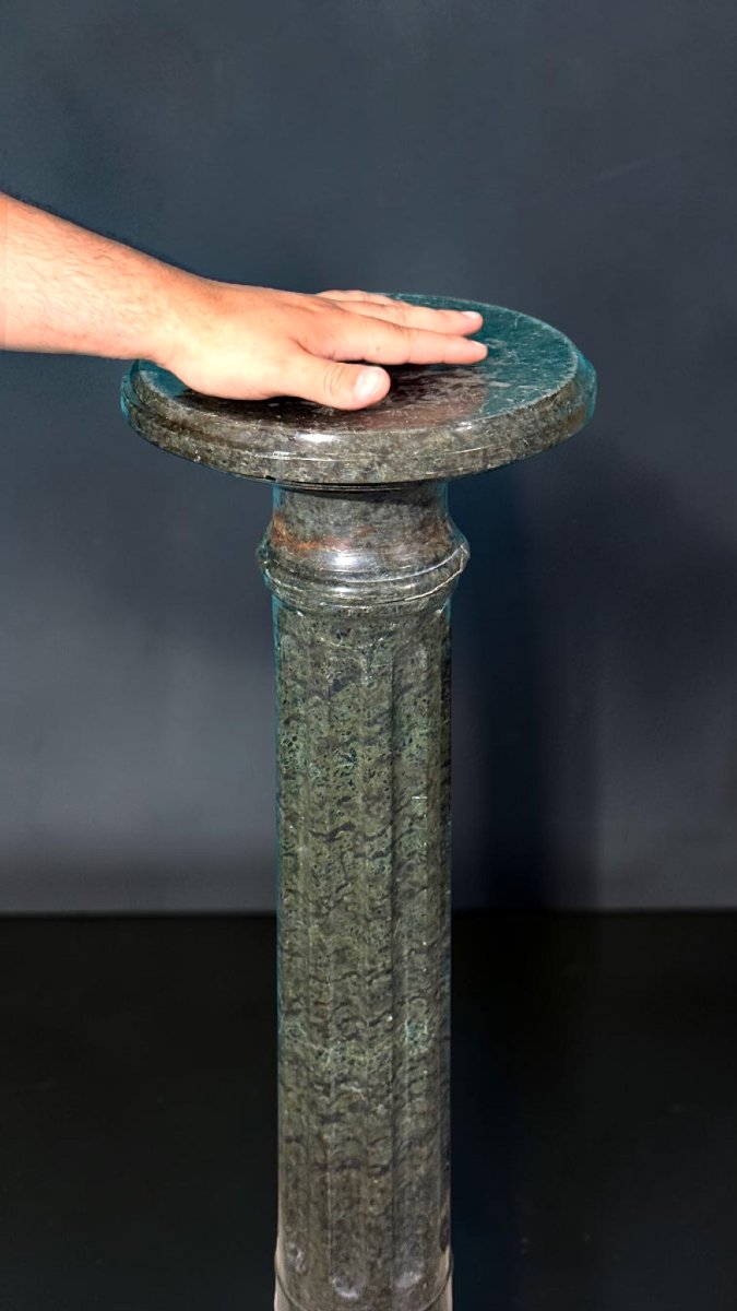 Colonna/Capitello in Marmo Verde Alpi -photo-8
