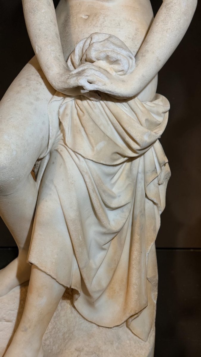 Statua raffigurante La Fiducia in Dio, Lorenzo Bartolini (1777-1850) Marmo Carrara -photo-5