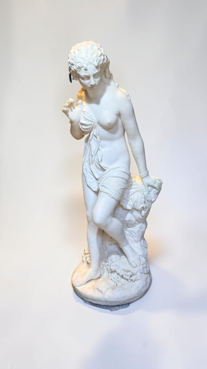 Statua raffigurante Andromeda di Domenico Menconi (1879) Marmo Bianco Statuario di Carrara -photo-1