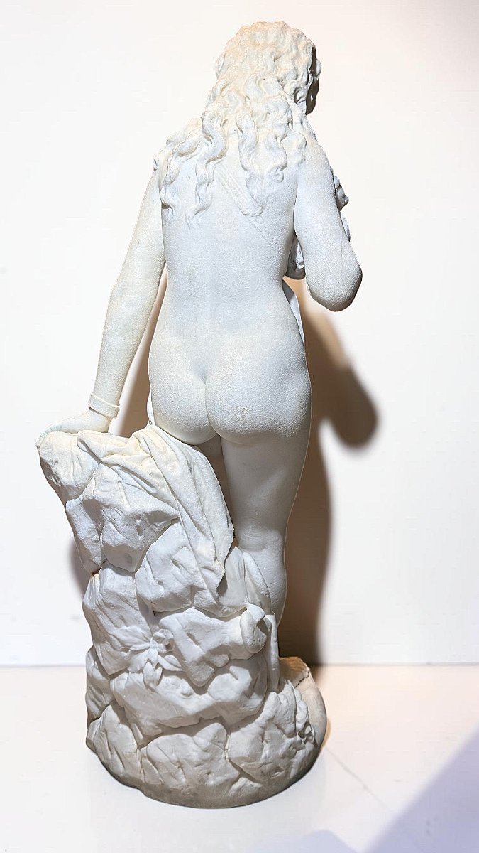 Statua raffigurante Andromeda di Domenico Menconi (1879) Marmo Bianco Statuario di Carrara -photo-3