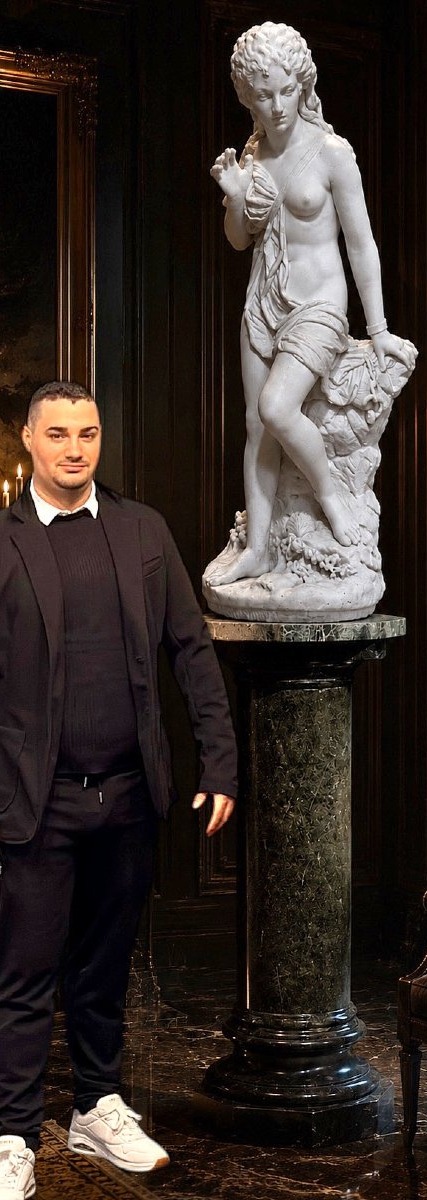 Statua raffigurante Andromeda di Domenico Menconi (1879) Marmo Bianco Statuario di Carrara -photo-7