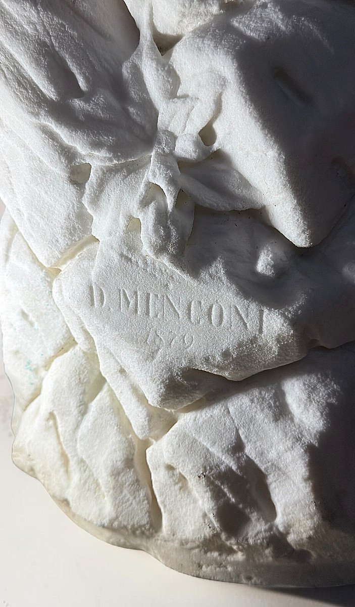 Statua raffigurante Andromeda di Domenico Menconi (1879) Marmo Bianco Statuario di Carrara -photo-8