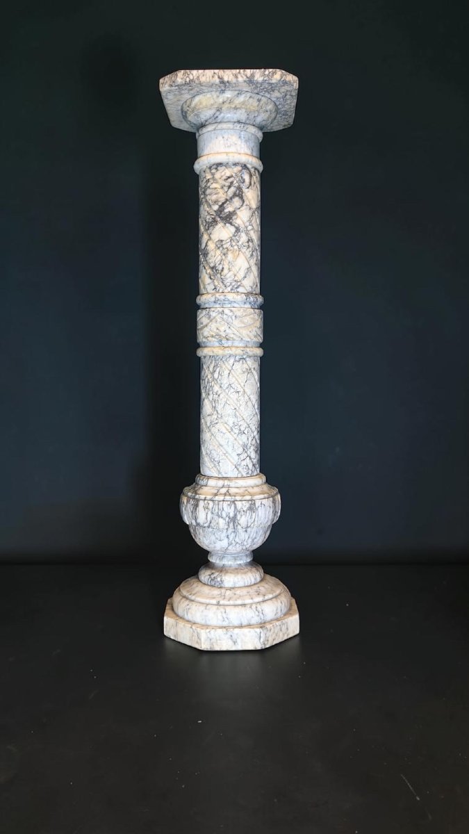 Colonna/Capitello in Marmo Arabescato -photo-2