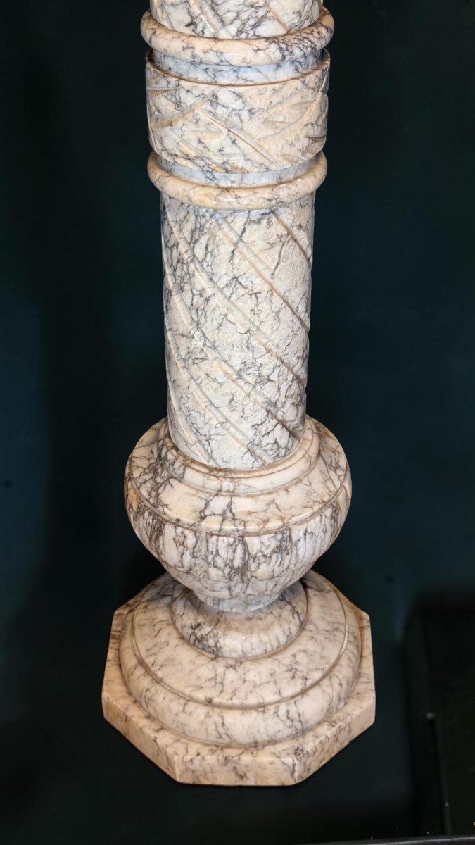 Colonna/Capitello in Marmo Arabescato -photo-2