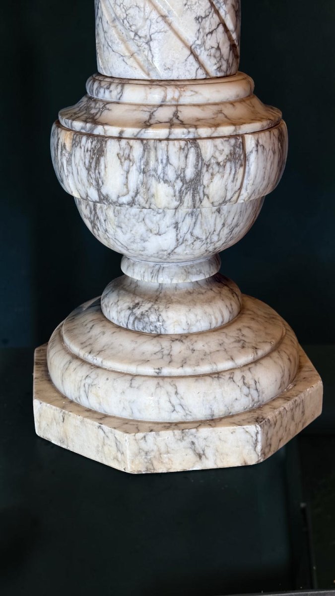 Colonna/Capitello in Marmo Arabescato -photo-4