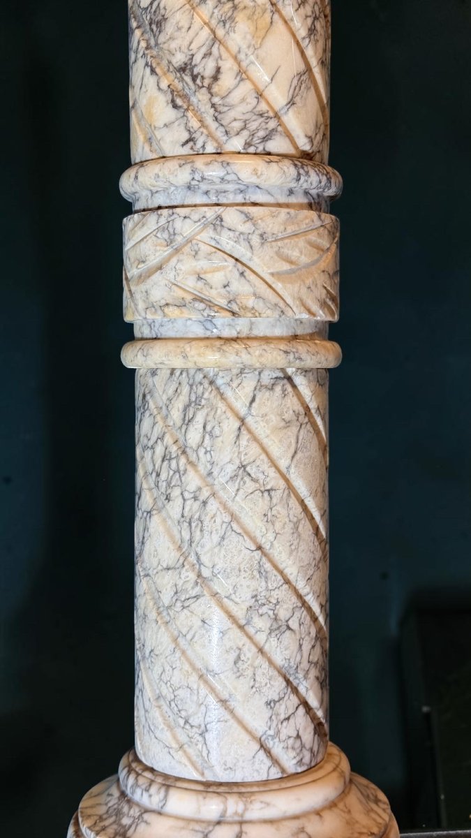 Colonna/Capitello in Marmo Arabescato -photo-8