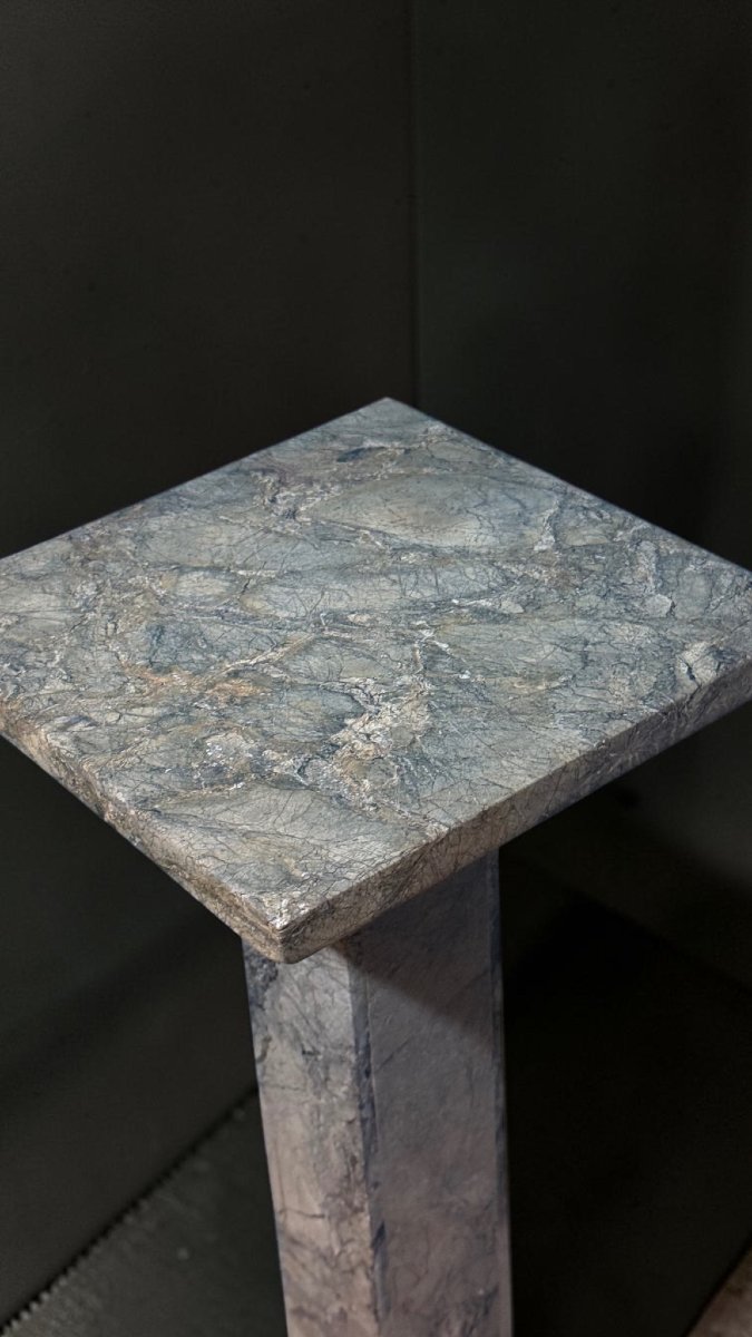Colonna in Marmo Verde con Bronzo -photo-2