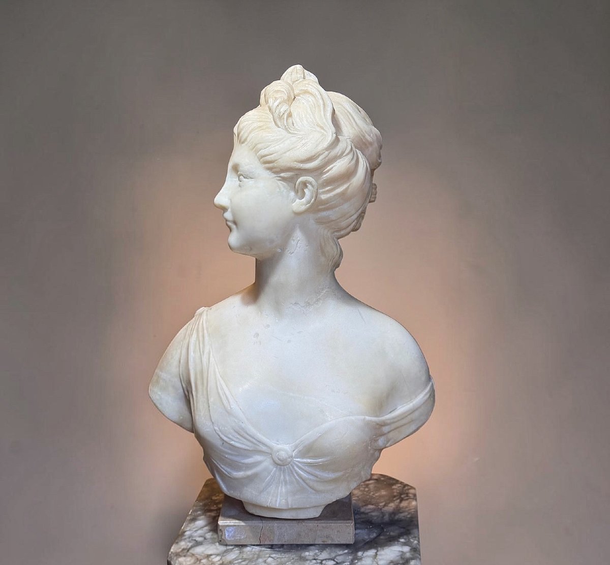 Busto raffigurante dea Artemide Jean-Antoine Houdon 