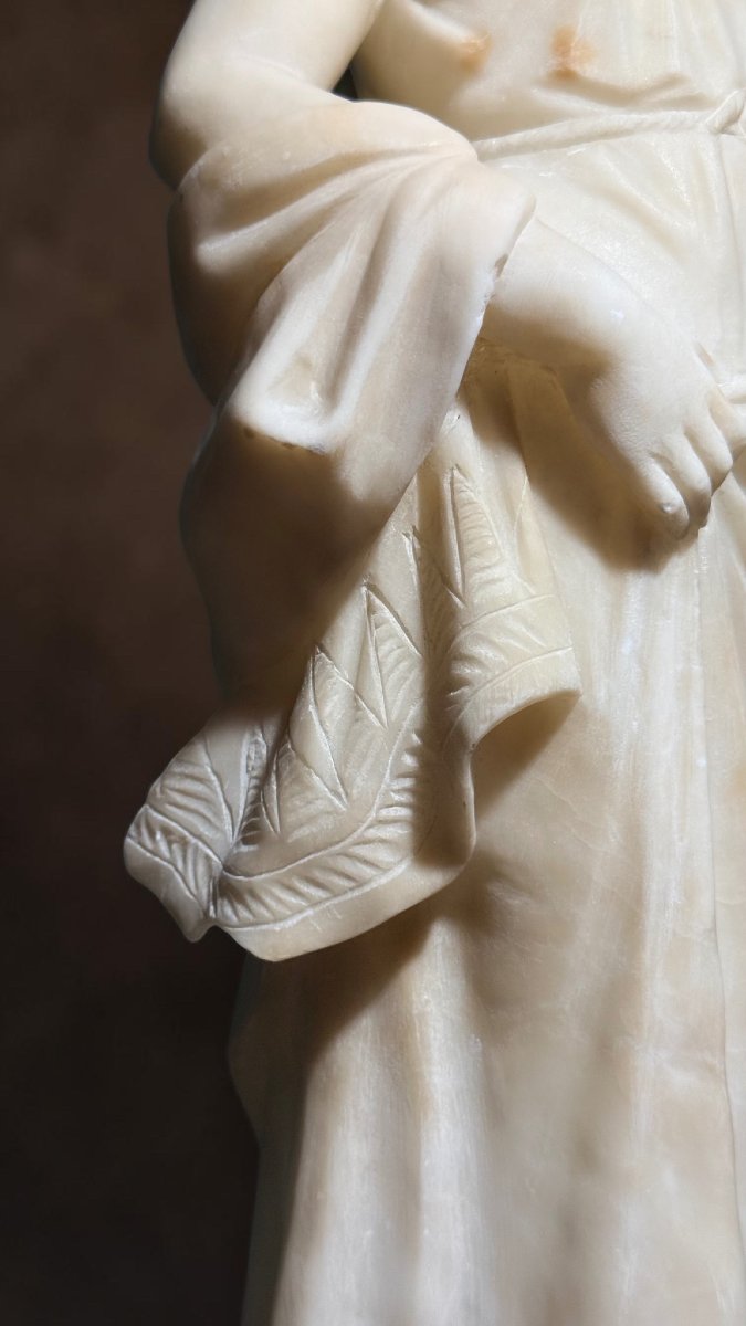 Statua raffigurante giovane fanciulla neoclassica dello scultore Gori-photo-8
