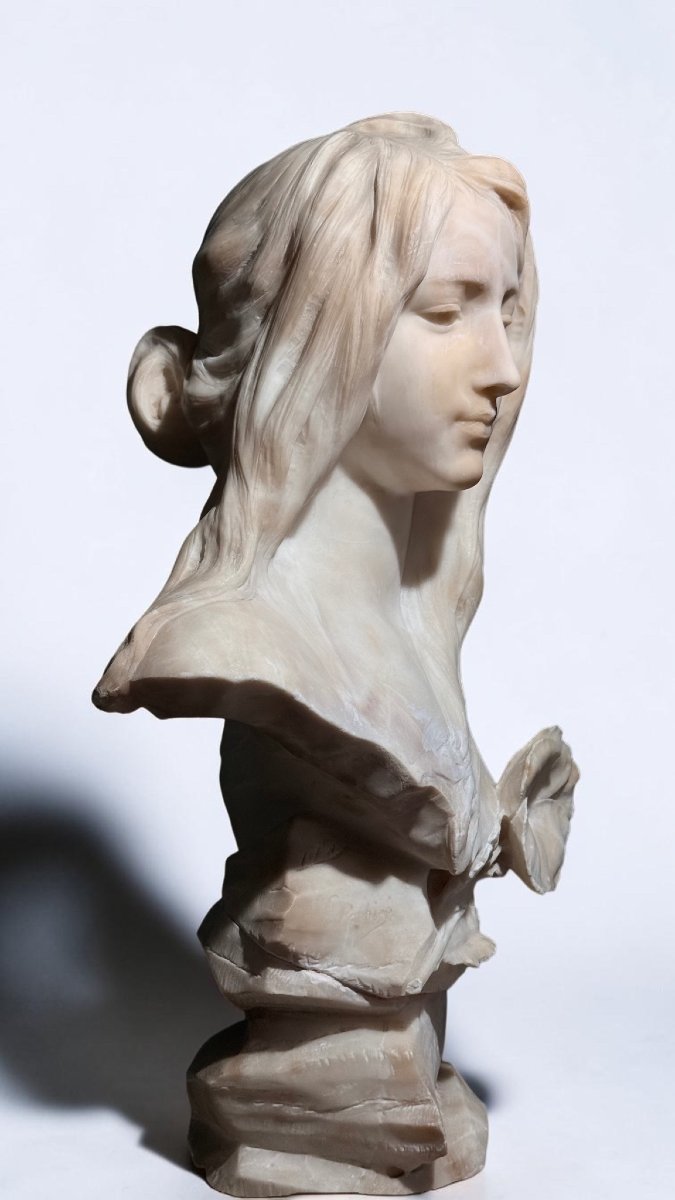Busto raffigurante una giovane fanciulla ArtNoveau -photo-2